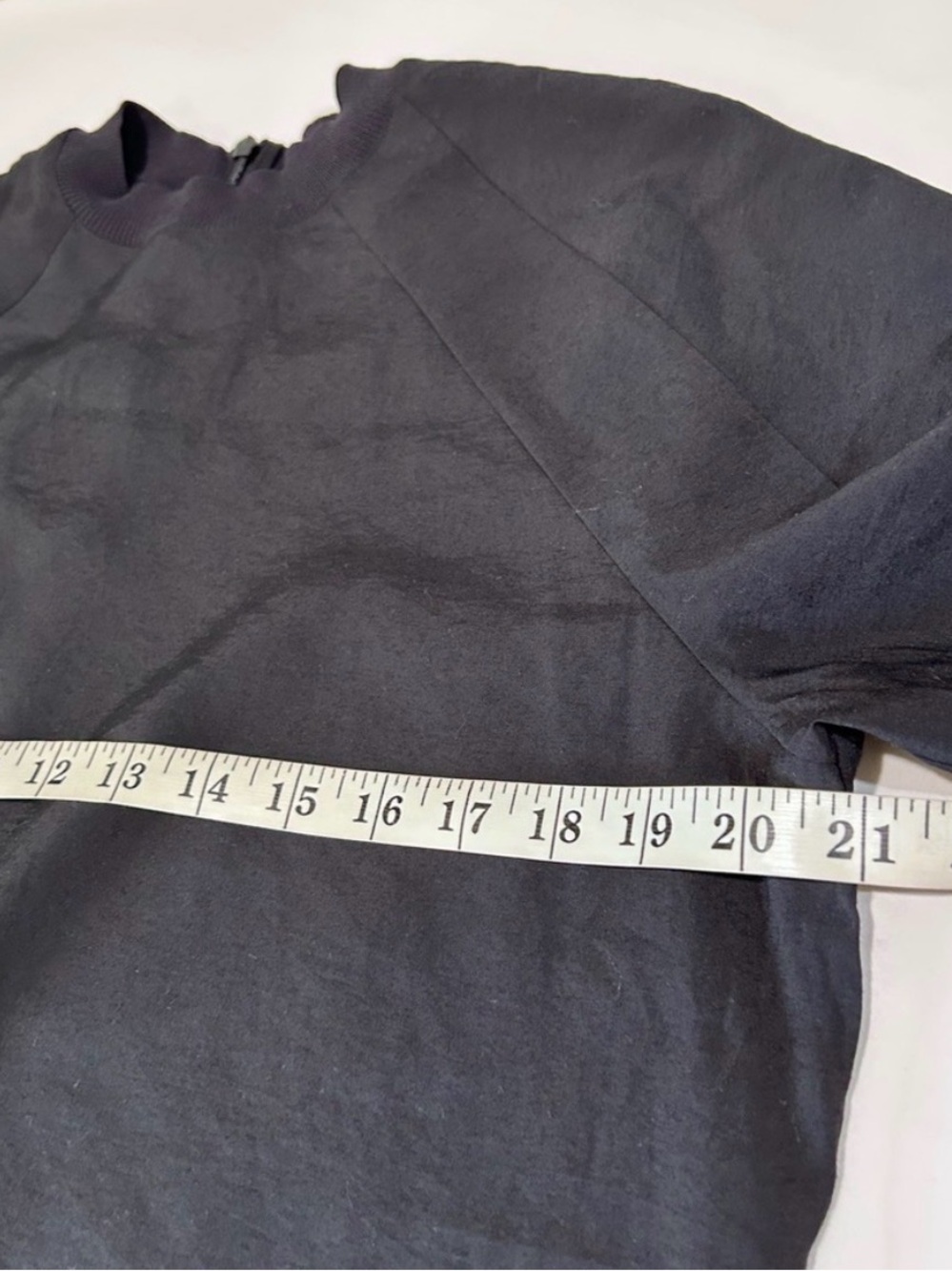 COS Black Crewneck Sweatshirt with Voluminous Raglan Sleeves - Picture 9 of 16